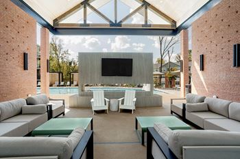 Outdoor Lounge With TV at Whetstone Flats, Nashville